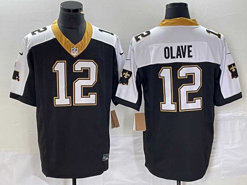 Mens New Orleans Saints #12 Chris Olave Black 2023 FUSE 1987 Legacy Vapor Stitched Jersey->new orleans saints->NFL Jersey